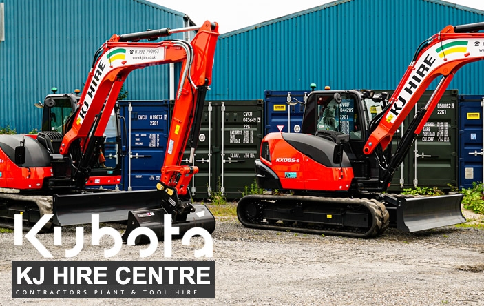 Kubota KX085 5 Mini Excavators Now Available for Hire
